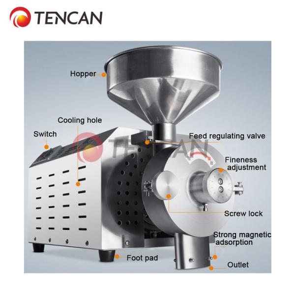 Commercial Electric Flour Grain Powder Mill Grinder