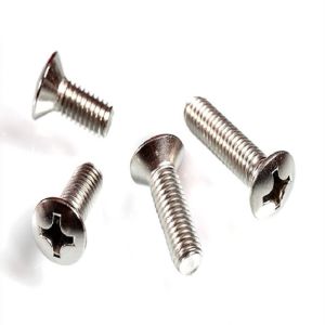 Quality Custom Socket Stainless Steel Flat Head Screws Different Thread Pitch for sale