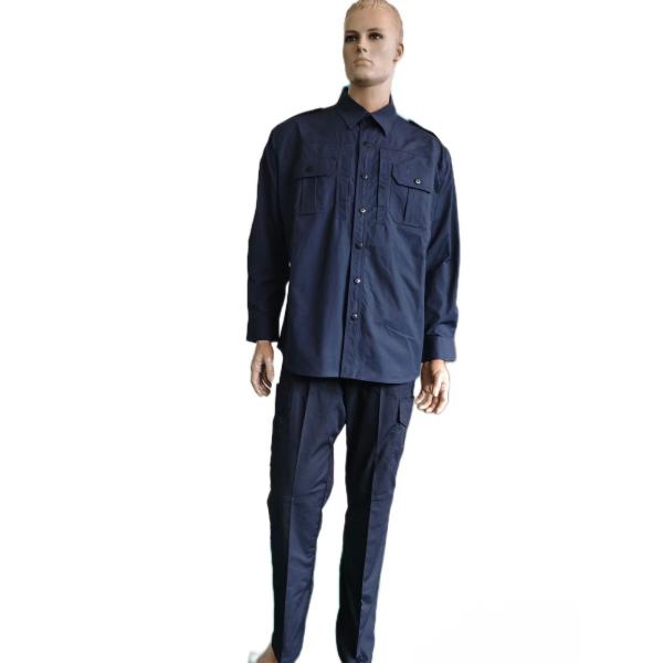 Industrial Work Uniform Navy Uniform Set Cotton And Polyester FabricTactical Workwear Uniform Police Uniform Work Uniform For Men Outdoor Work Clothes