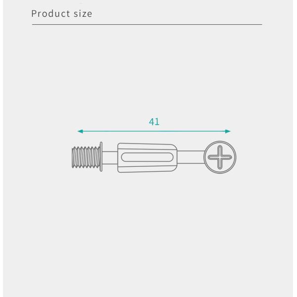 41mm Length Minifix Connecting Bolts Furniture Panel Connector For Modular Furniture