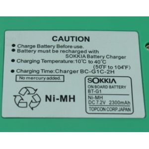TBB 2S Sokkia Bdc70 Battery SET02N 2700mAh Green 7.2V