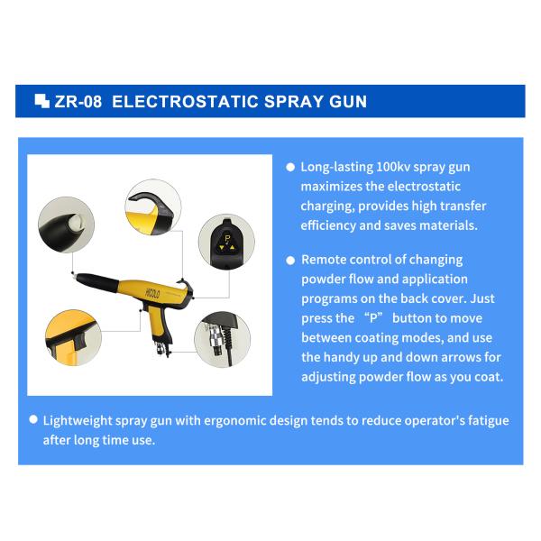 COLO Cheap Manual Electrostatic Powder Coating Machine For Metal Product Steel Substrates Consistent Paint Finish