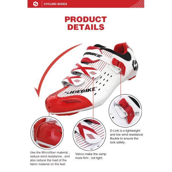 ODM Color Durable Bike Racing Shoes Geometry Design Body High Pressure Resistance