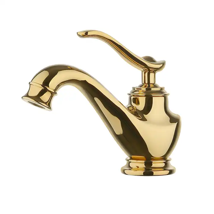 Brass Vintage Bathroom Faucets Single Handle Hot Cold Water Tap