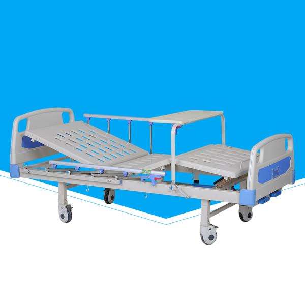 2130 * 960 * 500mm Manual Hospital Bed 0 - 75 ° Back Section Lifting Angle