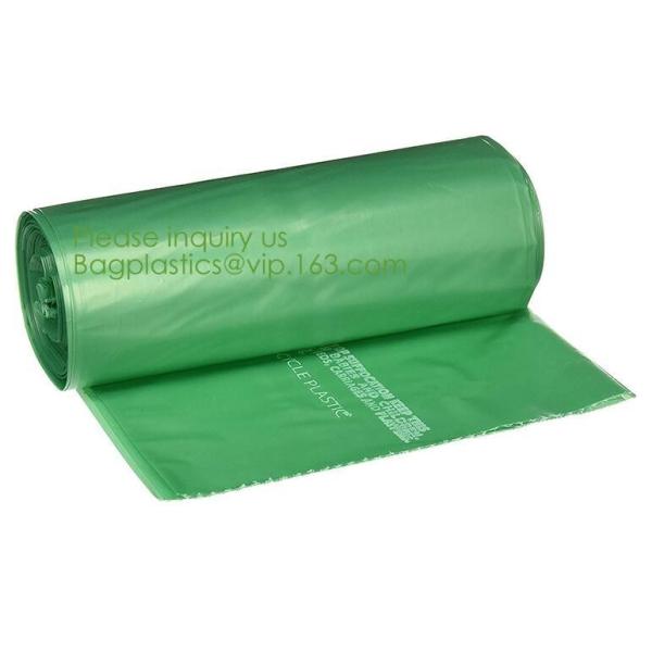 64 Gallon compostable trash bag biodegradable garbage bag, 0.9 Mil, 47"W x 60"H,cornstarch made 100% eco friendly direct