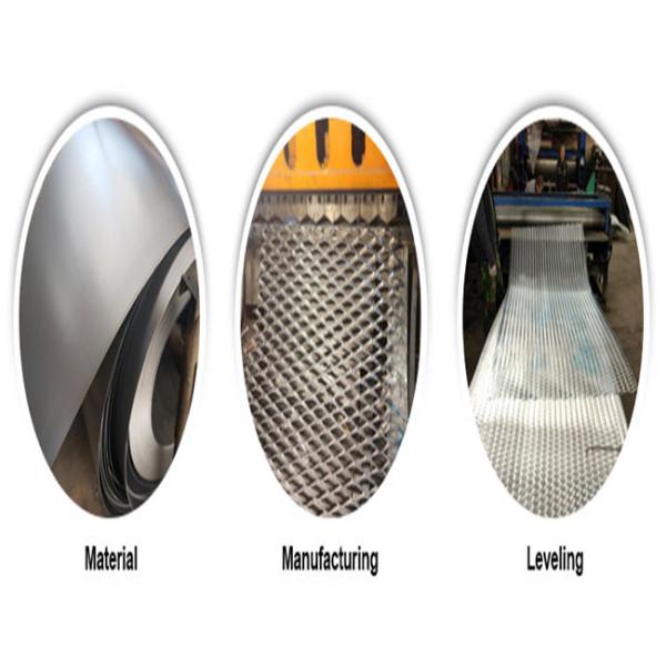 2mm Pedestrian Barriers SS304 Expanded Metal Mesh