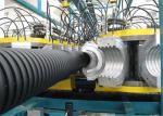 PP PE Single Wall Corrugated Plastic Pipe Extrusion Line / HDPE Corrugated Pipe