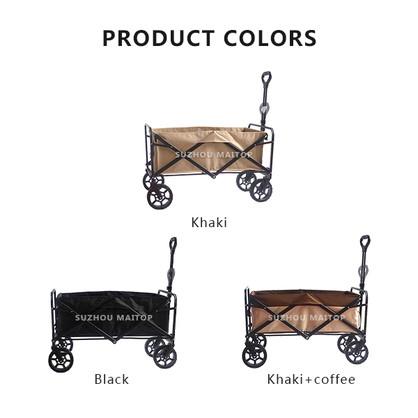 Side view of Folding Wagon Cart