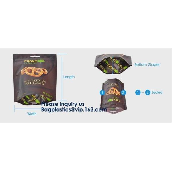 Flat Bottom Pouch with Valve No Zip Flat Bottom Pouch with Pocket Zipper and Valve Flat Bottom Pouch with Normal Zipper