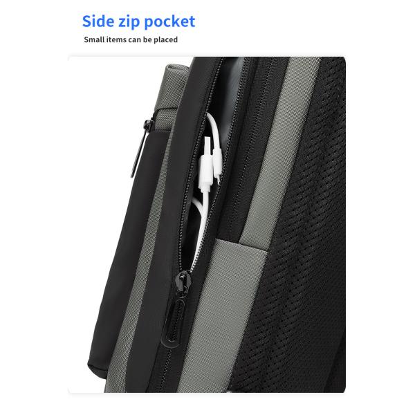 MingLu New Multifunction Crossbody Men Bags Style Shoulder Bag Men Sling Single Chest Bag for Outdoor