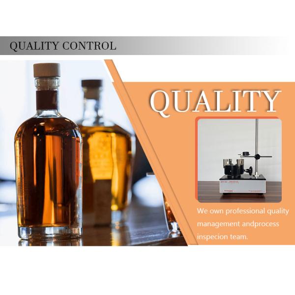 Glass Liquor Bottle for Whisky Gin Rum Vodka 500ml Capacity and Cork Stopper Included