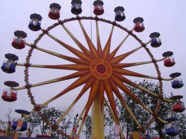 Buy Flower Cabins Design Amusement Park Ferris Wheel Driven By Electric Control System at wholesale prices