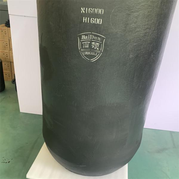 Straight Cylindrical Induction Furnace Crucible Melt Metal Vessel Thermal Shock Resistance