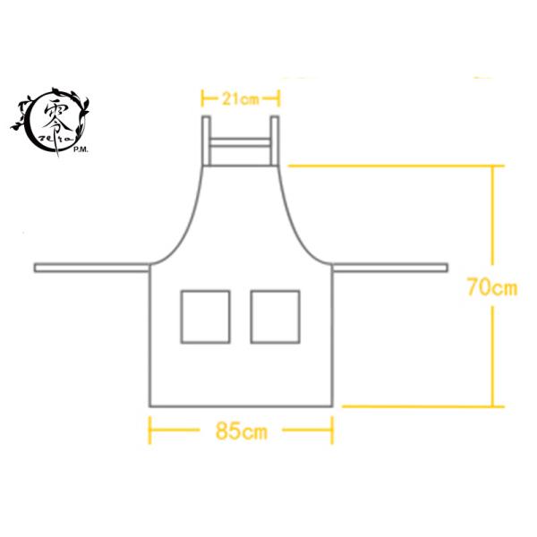 Women Kitchen Canvas Apron Polyester Jute With Pockets Extra Long Ties For Cooking Baking