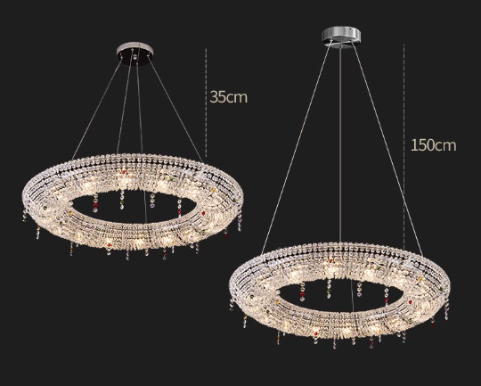 Light Luxury Creative Lobby Chandelier High End Crystal Chandeliers Hotel Lobby Art Island