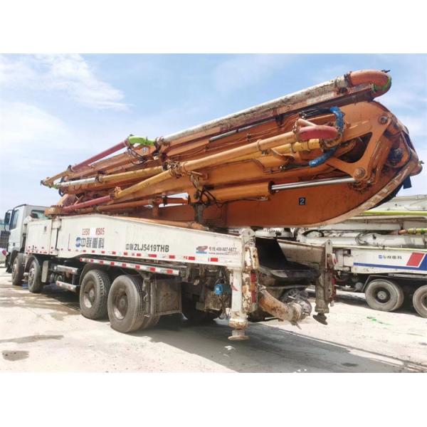 33T Used Truck Concrete Pump , 37 Meter Cement Pump Truck ZLJ5293THB125-37