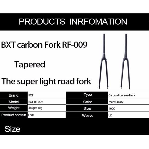 T800 UD 700C Racing Carbon Road Bike Fork V Brake Suspension Fork