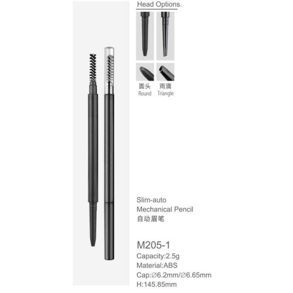 Twist Up Empty Eyeliner Bottle 2 In 1 2.5g Eyebrow Pencil With Brush