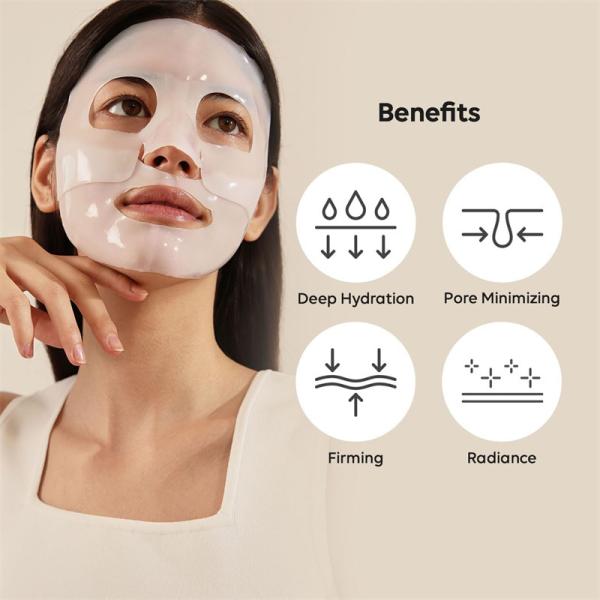 Collagen Hydrating Mask a Facial Hydrogel Mask Containing Low Molecular Weight Collagen for Firming and Moisturizing Effects