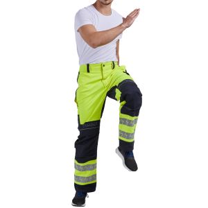 China Inherent FR Hi Vis Stretch Trousers Fireproof Work Trousers on sale