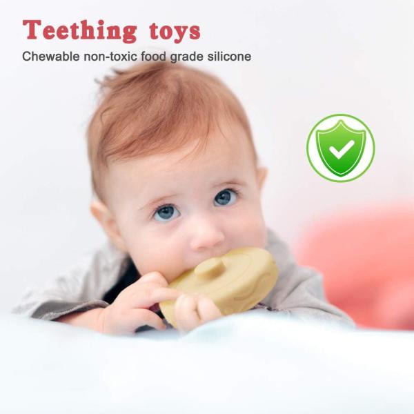 Multicolor Durable Educational Sensory Toys , Multifunctional Baby Chew Toys