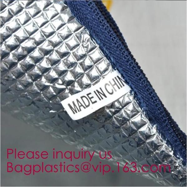 Foldable Lunch Insulated Cooler Bag Heated Food Delivery Bag Thermal Pizza Delivery Cooler Bag