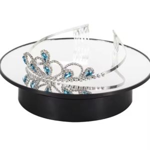 Quality 205mm Two Speed Rotating Photography Stand Electric Turntable Display Stand for sale