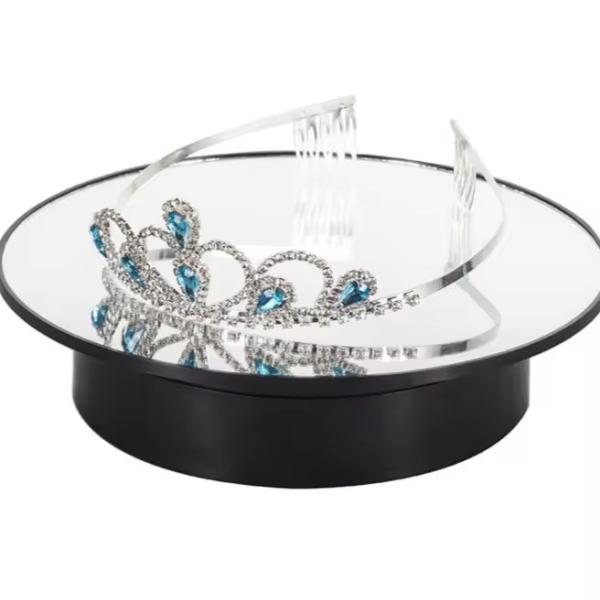 205mm Two Speed Rotating Photography Stand Electric Turntable Display Stand