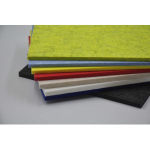 Quality Office Square Acoustic Panels Polyester Fiber 3D Felt Wall Panels for sale