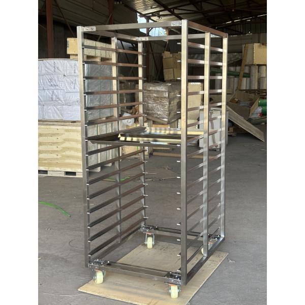 18 Tiers 20 Tiers Baking Trolley Single Row Bakery Rack Trolley