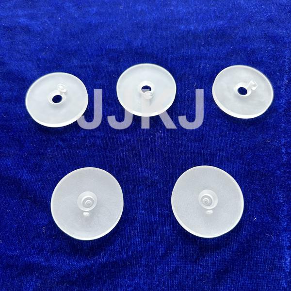 Customized Shape Single Crystal Sapphire Glass With Hole 9.0 Hardness