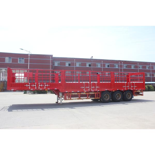 50Ton Leaf Spring Fence Cargo Transport Semi Trailer /Kin Pin 2''/3.5'' Bolt Type