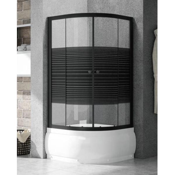 Square Corner Shower Cubicles High Threshold Tray Sliding 800 X 800 Shower Enclosure