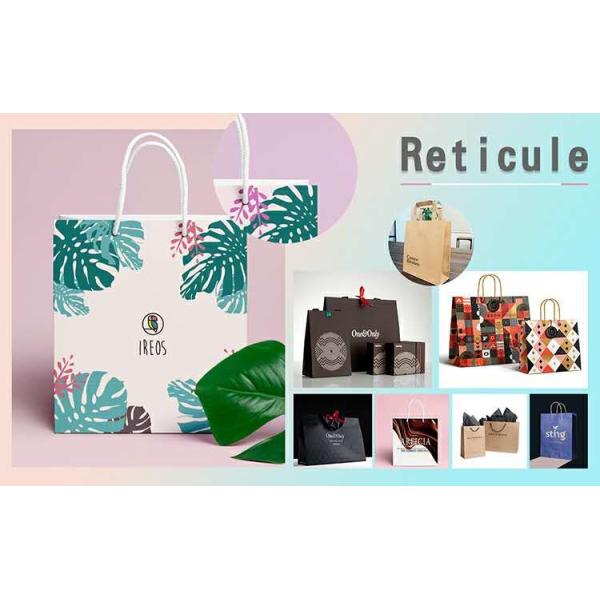 CMYK Colored Baby Gift Bags With Handles Film Lamination