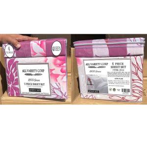 Quality 6pcs King Size Microfiber Sheet Set in European and American Style with Solid Pattern for sale