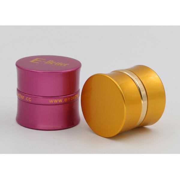 Eye Cream Green Glass Cosmetic Jars 15g Cosmetic Packing Aluminum Shell