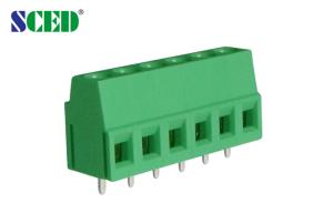 Quality Green Color 5.08mm Pitch PCB Screw Terminal Block 300V 10A M3 2-24 Poles for sale