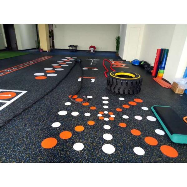 Green EPDM Rubber Gym Flooring Sound Insulation Outdoor Playground Tiles Anti Slip