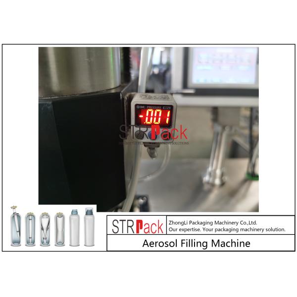 Semi Automatic Aerosol Co2 Filling Machine Snow Spray Making Machine With Bag On Valve