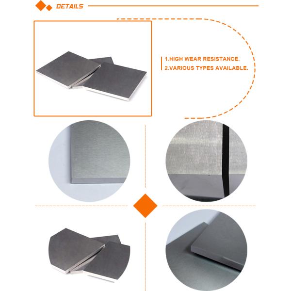 Bonding Resistance YM2T Alloy Tungsten Carbide Plate Sheet , 5-200mm Width