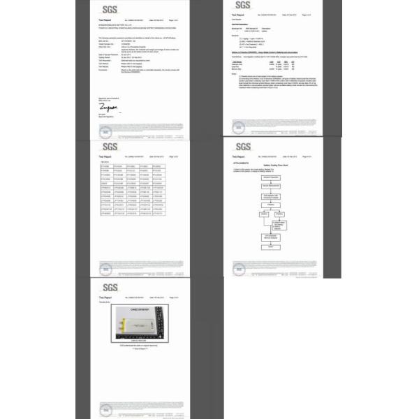 Ultra Thin Prismatic LiFePO4 Battery Cell 3.3V 1100mAh Wth CE Certificate