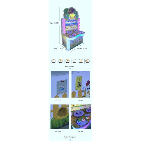 Kids Crazy Eggs Coin Operated Lottery Ticket Redemption Arcade Game Machine
