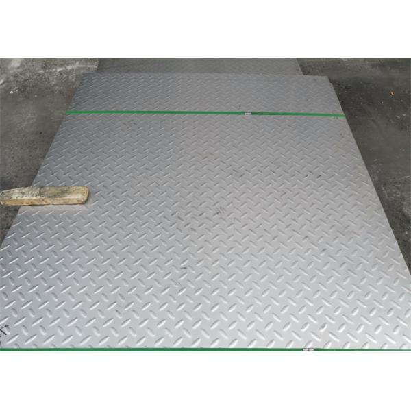 Checkered Diamond Stainless Steel Metal Sheet 304 316L Pattern SS Embossed Sheet