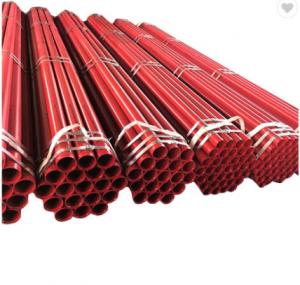 China UL FM Plastic Lining Steel Pipe Fire Sprinkler Piping Red Black Painted Steel PIpe on sale