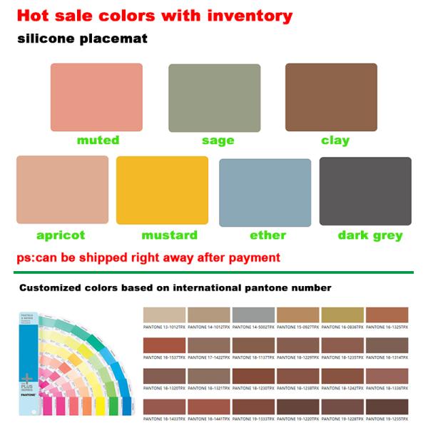 Wholesale Food Grade Heat Resistant Silicone Kitchenware Mat for Dinner