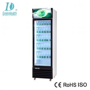 Quality Upright Commercial Cold Drink Beverage Cooler For Retail Store With Glass Door for sale