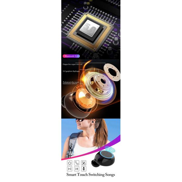 M11 TWS Active Noise Cancelling Earphones 3300mAh Charging Box