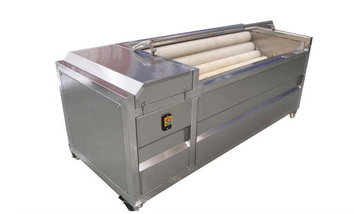 automatic stainless steel hard plastic brush potato washer peeler machine for yam potato