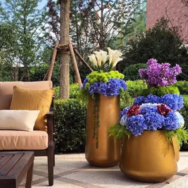 Raised Garden Corten Steel Large Planters Galvanised Flower Pots